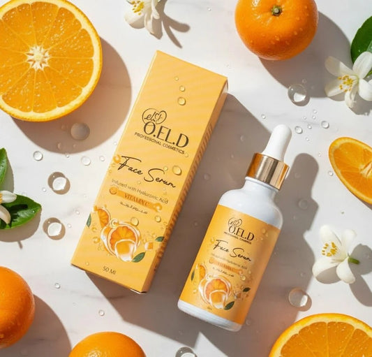 O.E.L.D Professional Cosmetics Vitamin C Face Serum – Infused with Hyaluronic Acid (50ml)