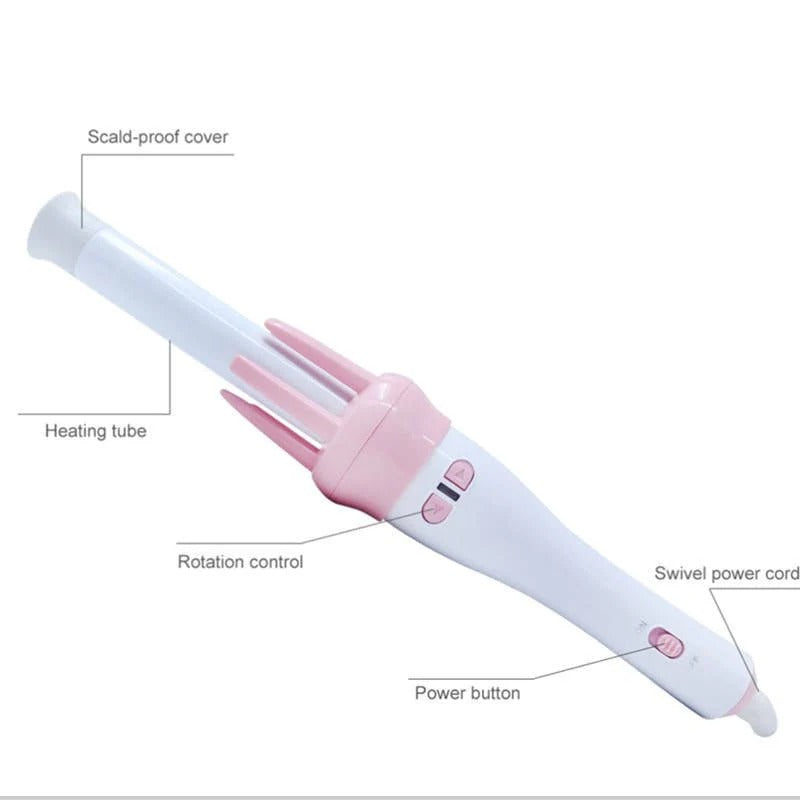 Beauty Hair Styling Brush – A 2-in-1 electric hot air brush for smoothing, curling, and volumizing hair with included clips and comb for salon-style results at home.