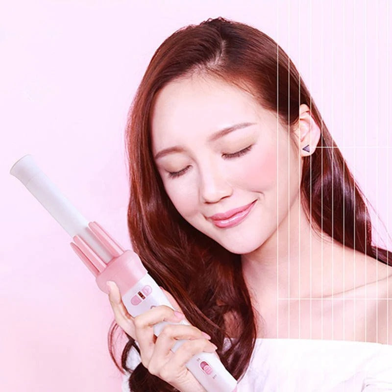 Beauty Hair Styling Brush – A 2-in-1 electric hot air brush for smoothing, curling, and volumizing hair with included clips and comb for salon-style results at home.