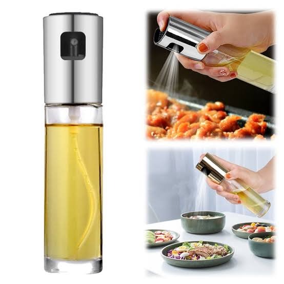 Stainless Steel Oil Spray Bottle – Refillable Cooking Oil Dispenser for Kitchen & BBQ