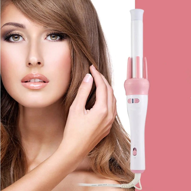 Beauty Hair Styling Brush – A 2-in-1 electric hot air brush for smoothing, curling, and volumizing hair with included clips and comb for salon-style results at home.