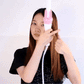 Beauty Hair Styling Brush – A 2-in-1 electric hot air brush for smoothing, curling, and volumizing hair with included clips and comb for salon-style results at home.